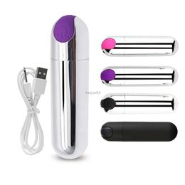 Vibrators USB Chargeable Bullet Vibrator Woman Powerful Clitoris Stimulator G Spot Vagina Massager Mini Vibratoring Egg Female Masturbator