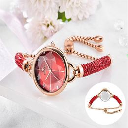 Contracted Modern Quartz Watch Ladies Bracelet Sports Exquiste Womens Watches Diamond Shiny Girls Wrist Watch Multicolor Optional292x