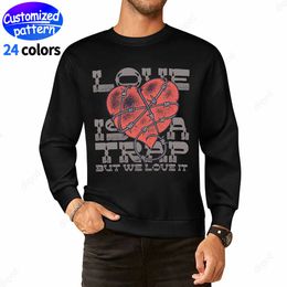 designer Men's Hoodies & Sweatshirts Custom patterned cotton hot painted multi-color hoodie Men's Clothing Apparel big size s-5xl black 24 colors available