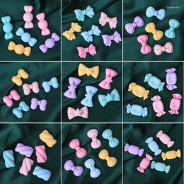 Decorative Figurines 10/20 Pcs Colourful Candy Cute Resin Flat Back Cabochon Scrapbook Food Toy DIY Wedding Phone Hairpin Shoe Cap