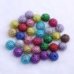 Beads Kwoi Vita Volorful 20mm Choose Color Resin Rhinestone Ball Beads For Pen Beadable