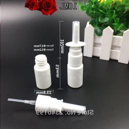 5ML 10ML 15ML 20ML 30ML 50ML,100pcs/Lot White Plastic Spray Bottle, DIY Nasal Container,Empty Packing Bottle, Emthl