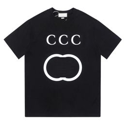 Sıradan Gömlek Tasarımcısı Tişört Mektubu Lamine Baskı Kısa Kollu Yüksek Sokak Moda Erkek ve Kadınlar Tops M-3XL FZ0061