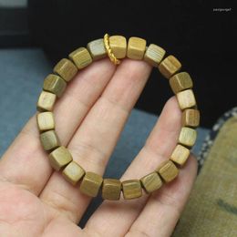 Strand Green Sandalwood Square Bracelet Sugar Qiankun Circle Running Ring Single For Men And Women