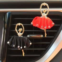 Ballet Girl Air Vent Clip Perfume Fragrance Air Freshener Dancing Aroma Decoration Accessory Car Interior2359