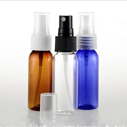 30pcs/lot Amber PET Perfume Bottles Atomizer Mini Plastic Transparent 30ml Bottle Travel Spray Bottle E Liquid Bottle Pump Blue Jbunm