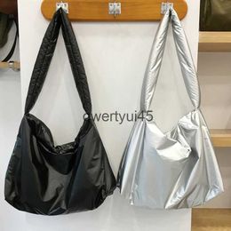 Shoulder Bags Korean Casual Soulder Bags For Women Luxury Designer andbags And Purses 2023 New In Polyester Rock Small Soft Glossy Underarmqwertyui45