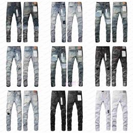 Designer Jeans for Mens Pants Jeans Mens Trends Distressed Black Ripped Biker Slim Fit Motorcycle Mans Stacked Men Baggy Hole I4AH I4AH