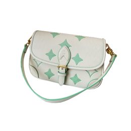 Milky Way Womens Luxurys Designers Discoloured leather Tote Bag Flowers Pillow shoulder strap Crossbody Women Handbag Pouch Purse 25cm