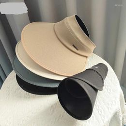 Wide Brim Hats Summer For Women 2024 Fashion Korean Sun Protection Female Beach Bucket Hat Visor