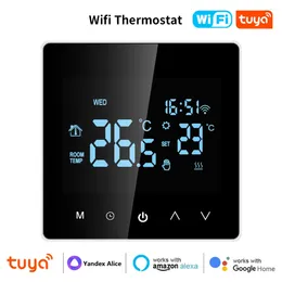 Smart Home Control Life Tuya Wifi Thermostat Electric Floor Water Heating Water/Gas Boiler LCD Touch Temperature Google Alexa Alice