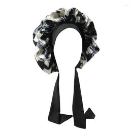 Towel Silk Sleep Cap Comfortable Hair Hat Bonnet For Slee Satin Extra Large Women Curly Natural Drop Delivery Dh1Y0