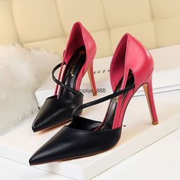 Nuova estate 9,5 cm sandali con tacco alto donna pompe scarpe da festa sexy colore misto tacchi a spillo scarpe da donna taglia 34-40