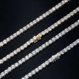 14 K Gold Runde D-f Vvs-vs Lab Created Tennis Chain 2,3–4,2 mm Hpht Diamond Jewelry Lab Grown Cvd Diamond Tennis-Armband