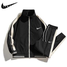 Mens Youth Sports Wear Casual Spring and Autumn Versatile Junior High School Student Handsome Set