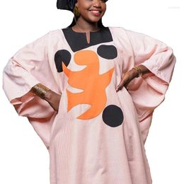 Ethnic Clothing Printed Caftan Dress Kanga Africa Fashion Kaftan African Dresses Clothes For Women Dashiki Robe Africaine 2024