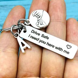 Keychains Drive Safe Keychain Driver Keyring Boyfriend Gift Couple For Girlfriend Husband Wife