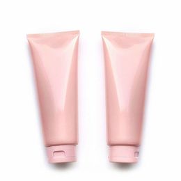 200ml 200g 25pcs Empty Pink Cosmetic Soft Tube Plastic Lotion Shampoo Cream Squeeze Packaging Flip Lid Bottle Container Akhvp