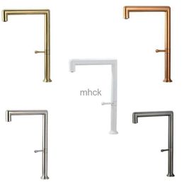 Kitchen Faucets Brushed Stainless Steel Kitchen Sink Faucet White/Brushed Gold/Gunmetal/Rose Gold Kitchen Hot And Cold Mixer Rotatable Tap 240130