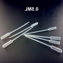 sambette 500pcs/lot 05ML Pipettes Disposable Plastic Graduated Pasteur Pipette Dropper Polyethylene 1ML 2ML 3ML 5ML available Qobsi