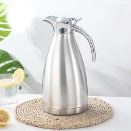 Water Bottles 4 Colour 1.5L 2L Vacuum Insulation Double Wall Stainless Steel Coffee Pot Milk Tea Jug Carafe Flask Thermal Thermos