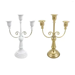 Candle Holders Metal Candelabra Centerpiece Simple Crafts Pillar Holder Candleholder For Wedding Party Dining Room Home Living