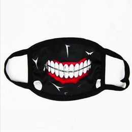 Tokyo Ghoul Kaneki Ken Horror Halloween Cosplay Mask Winter Anti-Dust Cotton Funny Warm Face Mask Mouth Muffle fast 299C