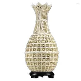 Bottles Exquisite Hollowed Out Porcelain Vases For Home Decoration