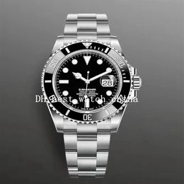 2021 Men's Black Watch Classic Ceramic Frame Stainless Steel Watches 40mm 116610 Automatic Mechanical Gift213g