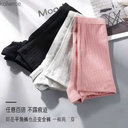 Women's Leggings 2023 Sexy Pants Women Solid Boxers Underwear Underpants Cozy Lingerie Cotton Female Boyshorts Seamless Safety Ladies YQ240130