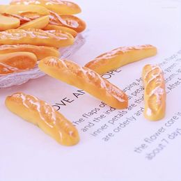 Decorative Flowers 5Pcs Miniature Exquisite Food Toys Baguettes Handmade DIY Hairpins Cream Glue Decorations Kitchen Cooking Games Party