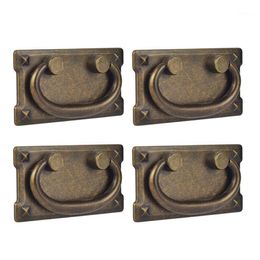 Party Decoration 4Pcs Vintage Antique Bronze Drawer Ring Pull Handles Cabinet Door Furniture Handle233y