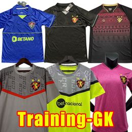 Fans Tops Tees 2023 Sport Recife Mens SABINO LUCIANO Soccer Jerseys EWERTHON RAY VANEGAS JADERSON EZEQUIEL WATSON DENNER E FELIPE 2024 training goalkeep J240309