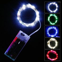 Strings 1M 2M 3M Fairy Lights Battery Box Operated Mini String For Wedding Mason Jar Craft Christmas Garlands Party Decor