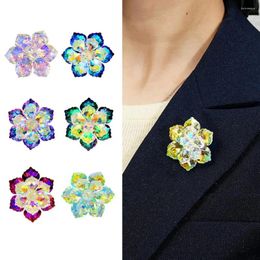 Brooches Bride Brooch Women's Flower Shape Faux Crystal Evening Dress Party Pin For Women Funny Gifts