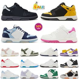 Top Fashion Out Of Office Sneaker Casual Designer Shoes Fashion Women Mens Midtop Sponge Pink Light Grey Black White Low Tops Panda OOO For Walking Platform Trainers