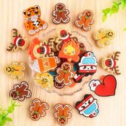 Beads Sunrony 50200pcs New Silicone Beads Reindeer Gingerbread Fire Variety Bead for Jewelry Making Diy Necklace Jewelry Accessories