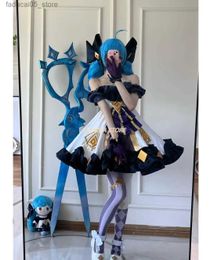 Theme Costume Game LOL Gwen Cosplay Come Game Cos LOL Cosplay New Hero Gwen Gothic Dress Lolita Come And Cosplay Wig Role Play Sets Q240130