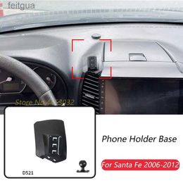 Cell Phone Mounts Holders Car Phone Holder Base Special Mounts For Hyundai Santa Fe 2006-2012 Fixed Air Outlet Bracket Base Accessories With Ball 17mm YQ240130