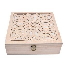 62 Slot Wooden Essential Oil Storage Box Solid Wood Case Holder Large Capacity Aromatherapy Essential Oil Bottle Organiser T200115271j