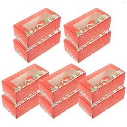 Take Out Containers 10 Pcs Macaron Box Christmas Paper Cups Xmas Supply Candy Gifts Egg Yolk Case Container Bride