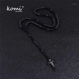 Komi Whole Catholic Orthodox 8mm Wooden Rosary Beads Brand Necklaces Religious Jesus Praying Necklaces Beads Jewelry13081