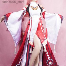 Theme Costume Yae Miko Cosplay Come Impact Uniform Wig Cosplay Anime Chinese Style Halloween Comes for Women Game Q240130