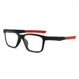 Sunglasses Frames 53mm Full Rim Frame Square Comfortable Optical Glasses Sports With Myopia Option TR90 Men's