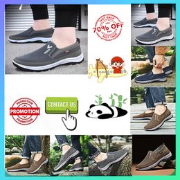 Designer Casual Platform Step on shoes for middle-aged elderly people women man work Brisk walking Autumn Comfortable wear resistant Anti slip soft shoes