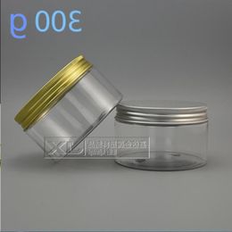 20 pcs 300 g transparent Plastic Jar bottles Wholesale Retail Refillable Cream Butter big Honey Empty Cosmetic Containers Hqxbr