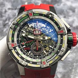 Richardmill Watches Automatic Chronograph ristwatches Swiss Made RM60-01 Men's Watch Class 5 Titanium Material Case Date Month Timing Flyback Jump 50mm Q2DK