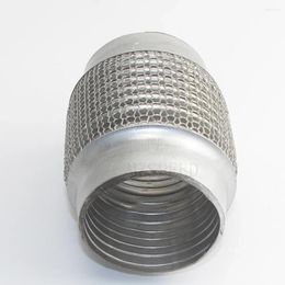 55mm Automotive Exhaust Bellows Stainless Steel Hose Connected To Muffler Absorption Braided Hook Mesh Expansion Pipe