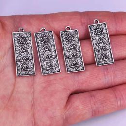 charms 50pcs 10*24 mm adventure travel mountains sun ancient silver Colour charms for DIY women man Accessories