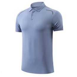 Lapel Man Shirts Golf Running Workout Breathable Quick Dry Gym Short Sleeves Joggings Training Badminton Ping Pong Team Tee 240119